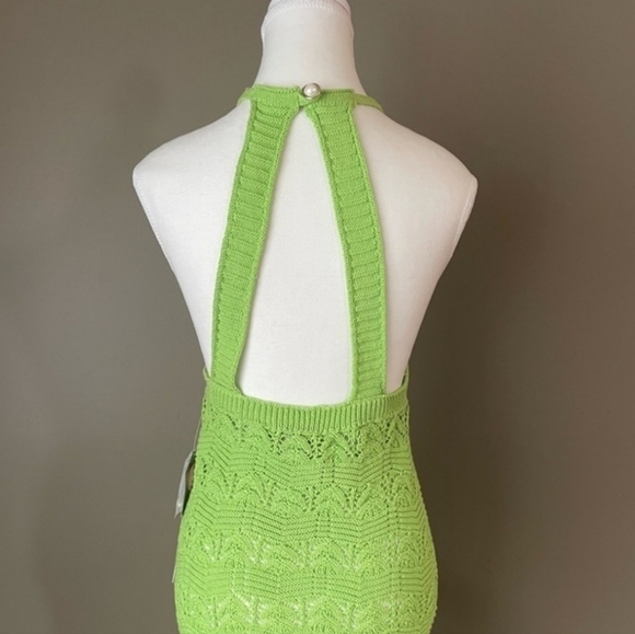 House of Harlow 1960 Lime Crochet Maxi Dress XS‎ NWT - Picture 12 of 13